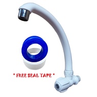 PVC Wall Arc Sink Tap/ PVC Sink Tap/PVC Wall Tap/Plastic Sink Tap【1802】