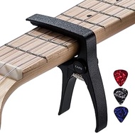 Mini 4 String Guitar Capo, Professional Ukulele Capo (BLACK)