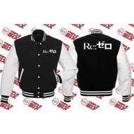 Anime Varsity Baseball Jacket Re:zero Rezero Re Zero