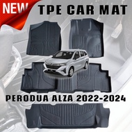 TPE Car Mat Perodua Alza 2022-2025 / Toyota Veloz Car Mat / Waterproof Anti Slip