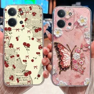 Case For Redmi 15C 4G 5G 2025 Clear Protection Cute Flowers Casing For Redmi15C 15 C Back Cover