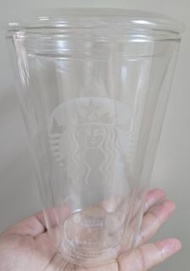 Starbucks x bodum 雙層玻璃杯連蓋