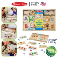 (ของแท้ USA) ของเล่นตัวอักษร โฟนิค จับคู่ตัวใหญ่ เล็ก Alphabet ABC Picture Board Melissa & Doug รุ่น