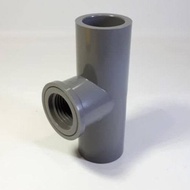 POWER Tee AW Faucet Female T Threaded In Pvc Water Pipe Fitting Connection 1/2" - 3/4"