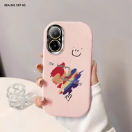 Softcase For Realme C67 C65 C55 C53 C51 C35 C21Y C25Y Love Graffiti Picture Back Cover Case Soft Ori