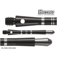 HARROWS DART SHAFT ANODIZED ALUMINIUM  COLETTE - BLACK