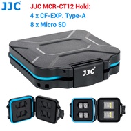 JJC Waterproof Memory Card Case Anti-Shock Storage Holder Organizer for SD SDHC SDXC MSD Micro SD TF