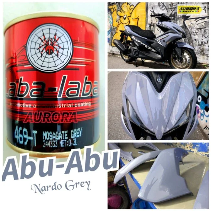 Cat Nardo Grey Laba Laba Spider Mosagate Grey Abuabu Solid 200CC