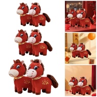 [tenlzsp0bc] Plush Stuffed Favor Souvenir Plush Figure Chinese New Year Ornament for Bedroom