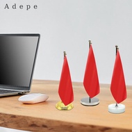[Adepe] Table Flag Stand Indoor Sturdy Tabletop Office Small Table Flag Stand Flag Not