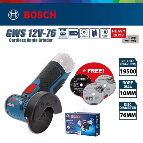 Bosch GWS 12V-76 Brushless Angle Grinder 12V Brushless Motor Angle Grinder Lithium-Ion Angle Grinder