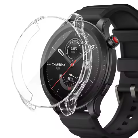 1x TPU Plating Protector Skin Case For Amazfit GTR4 GTR 4 GTR3 3 Pro Full Cover Smart Watch Accessor