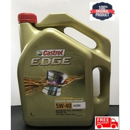 CASTROL EDGE (100% Original) 5W-40 SN A3/B4 Fully Synthetic Engine Oil (4L)