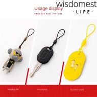 WISDOMEST 8-shaped Elastic Rope, Plastic Nylon Rope DIY Handmade Accessories, Access Card Hanging Ro