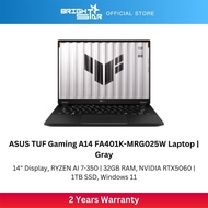 ASUS TUF Gaming A14 FA401K-MRG025W Laptop - 14"/Ryzen AI 7-350/32GB/1TB SSD/RTX5060/Win11
