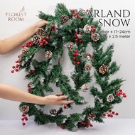 Garland - Christmas flower Garland - Christmas