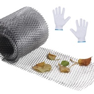 Aluminum Gutter Guard Rust-proof Mesh Gutter Protectors 6m/19.6Feet Long Anti-Leaf Mesh Guards to St