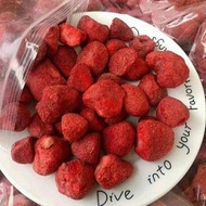 Ready stock现货 冻干草莓干批发Freeze dried crunchy strawberry wholesale( 500g/ 1kg)