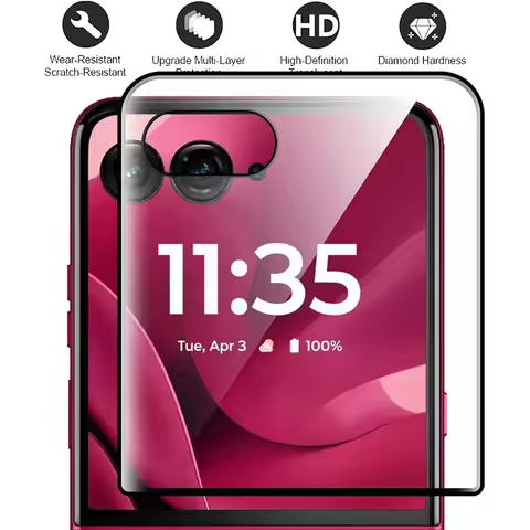 3D Curved Tempered Glass For Outter Screen Motorola Razr 50 60 70 Ultra Protector For Moto Razr 50 6