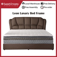 LEON LUXURY BED FRAME  | SINGLE / SUPER SINGLE / QUEEN / KING | FREE DELIVERY AND ASSEMBLY