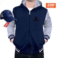 Cod jaket varsity jaket distro resleting KUPLUK KONSN pria wanita dewasa BONUS TOPI keren kekinian