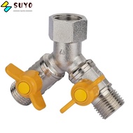 SUYO Water Diverter, 3 Way Shower Diverter Brass Faucet, Shower Arm Valve Shut  Valve