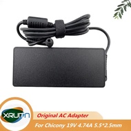 Original Chicony 19V 4.74A 90W 5.5x2.5mm A10-090P3A A16-090P1A A17-090P1A Power Supply AC Adapter Fo