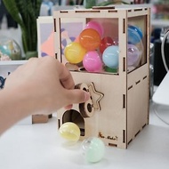 【DIY手作禮物】mini木製迷你扭蛋機 -送15顆扭蛋 客製化禮物