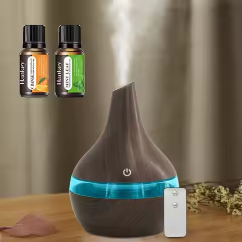 With Remote Control 300ml Cool Mist Humidifier & Oil Diffuser With 7 LED Lights For Ultimate Conven