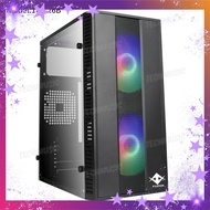 Fuzion 165-26B Mini Gaming Case With Power Supply - ATX-700W-500 (Black)