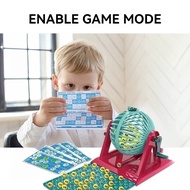 Bingo Lotto Simulation Game Toy Set Bingo Home Lottery Cage Ball Card Counter Bingo Game