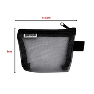 Tas Makeup Mini Transparan Jaring Dompet Koin Jarring Pouch Makeup Mini Transparant Tas Travel Organ
