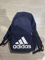 二手Adidas深藍色後背包/13寸電腦包/上班上課包