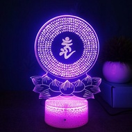 8.17 USB Buddha's Wish Night Light Shurangama Mantra Tathagata Buddha Guanyin Nanwu Amitabha Buddha 