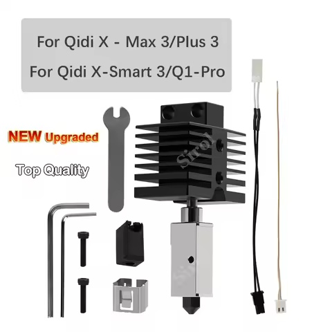 Upgraded Hotend kit for Qidi X plus 3 / X max 3 / x smart 3 / Q1 Pro Hot End Kit 24V 60W Kobra 2 Plu