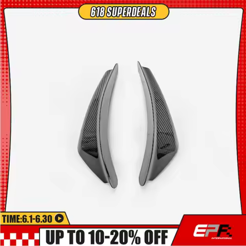 For Honda Civic Type-R FL5 EPA Design MM Type Front Bumper Canard 2 Pcs, Racing Aero Spoiler, Aggres