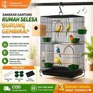Bird Cage Parrot Cage Easy to Clean Large Bird Cage With Tray Sangkar Burung 鸟笼 鹦鹉笼 挂式