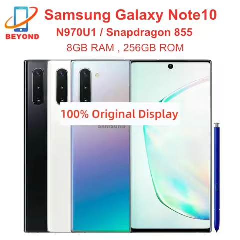 Samsung Galaxy Note10 N970U1 Note 10 256GB ROM 8GB RAM Octa Core 6.3" AMOLED NFC Snapdragon Original