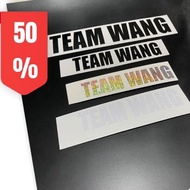 ป้าย สติ๊กเกอร์ Team Wang ทีมหวัง ขนาด Got7 -ขายดี
