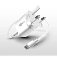 Dmes DT2 Fast Charging Charger Dual USB Ports UK Plug Charger With Micro