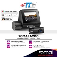 70mai A200 Dash Cam Dual Channel (Front + Rear) 1080p Full HD+ HDR Support 24Hours Parking Surveilla