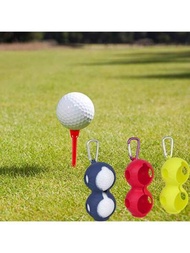 1入組矽膠高爾夫球包,高爾夫球t桿座,球袋,球持架鑰匙扣,腰帶夾高爾夫禮品配件