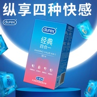 Durex Condom Classic Four-in-One 18 Male Lubrication Comfortable Multi-Experience Ultra-Thin