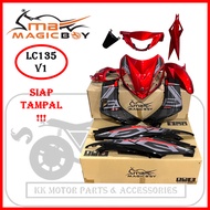 MAGICBOY MAGIC BOY COVERSET LC135 135LC V1 OLD EXCITER RC MERAH HITAM / RED BLACK EXCITER RC