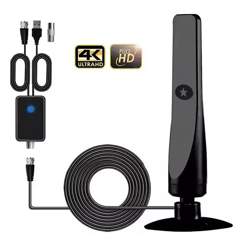【Digital TV Antenna Receiver Indoor And Outdoor High-Definition Digital Terrestrial Wave Hdtv TV Ant