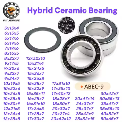 1Pcs ABEC-9 Hybrid Ceramic Bearing 6802 6803 6804 6805 6806 6900 6901 6902 6903 6000 6001 15267 1728