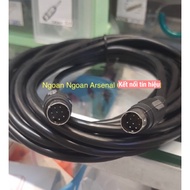 8-pin Mini DIN wire for 8-pin MD8 male PLC cable for RS422 port PLC. Copper core wire. Visca wire