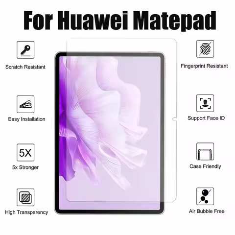Tempered Glass For Huawei Matepad 10.4 10.8 11 2023 Screen Protector Tablet Protective Film For Mate