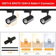 GU10 Led Track Lights Ceiling Spotlight Bulb Replacement 40W 30W 20W 12W COB Spot Light Track Rail L