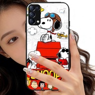 O-43 Snoopy tempered Glass Phone Case OPPO Reno 4 A15S A91 3 6Z 5 6 A15 F15 5G